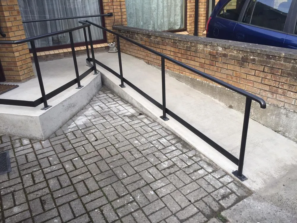 newly installed ramp & rail by Irish Stairlifts team