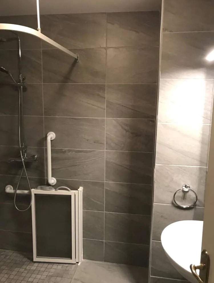 Level Access Shower Tray Enclosures with Half Doors installed by Irish Stairlifts