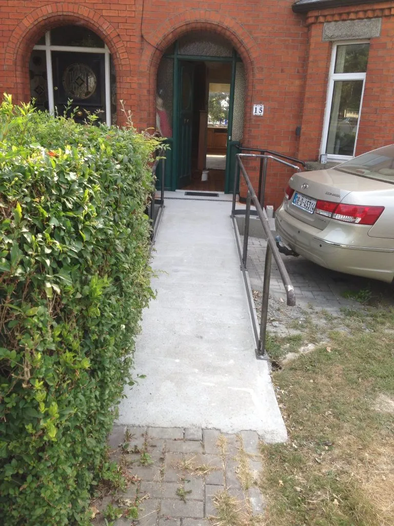 Wheelchair ramp constructed by Irish Stairlifts