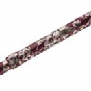 Folding Adjustable Walking Stick - Burgundy Flower